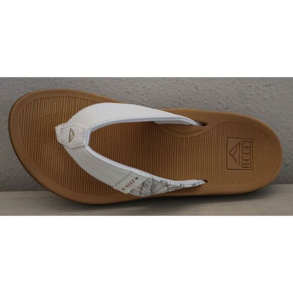 Reef CI7130 Women's Sz 6 Cloud White Santa Ana Flip Flop Sandals - Picture 6 of 11